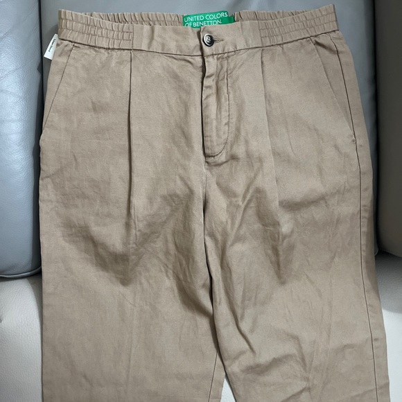 NWT - United Colors of Benetton Men’s Chino with Elastic Waist - EU 48 / US 32 - Picture 2 of 7